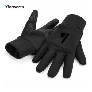 forwerts Softshell Handschuhe black | Print