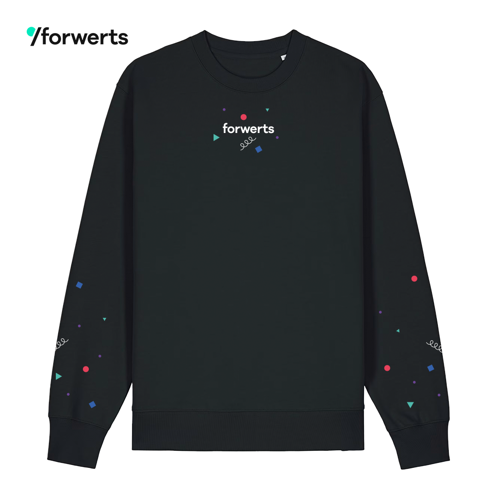 forwerts Sweater Unisex black | Print