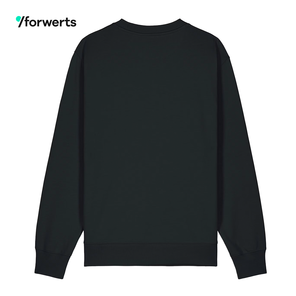 forwerts Sweater Unisex black | Print – Bild 2