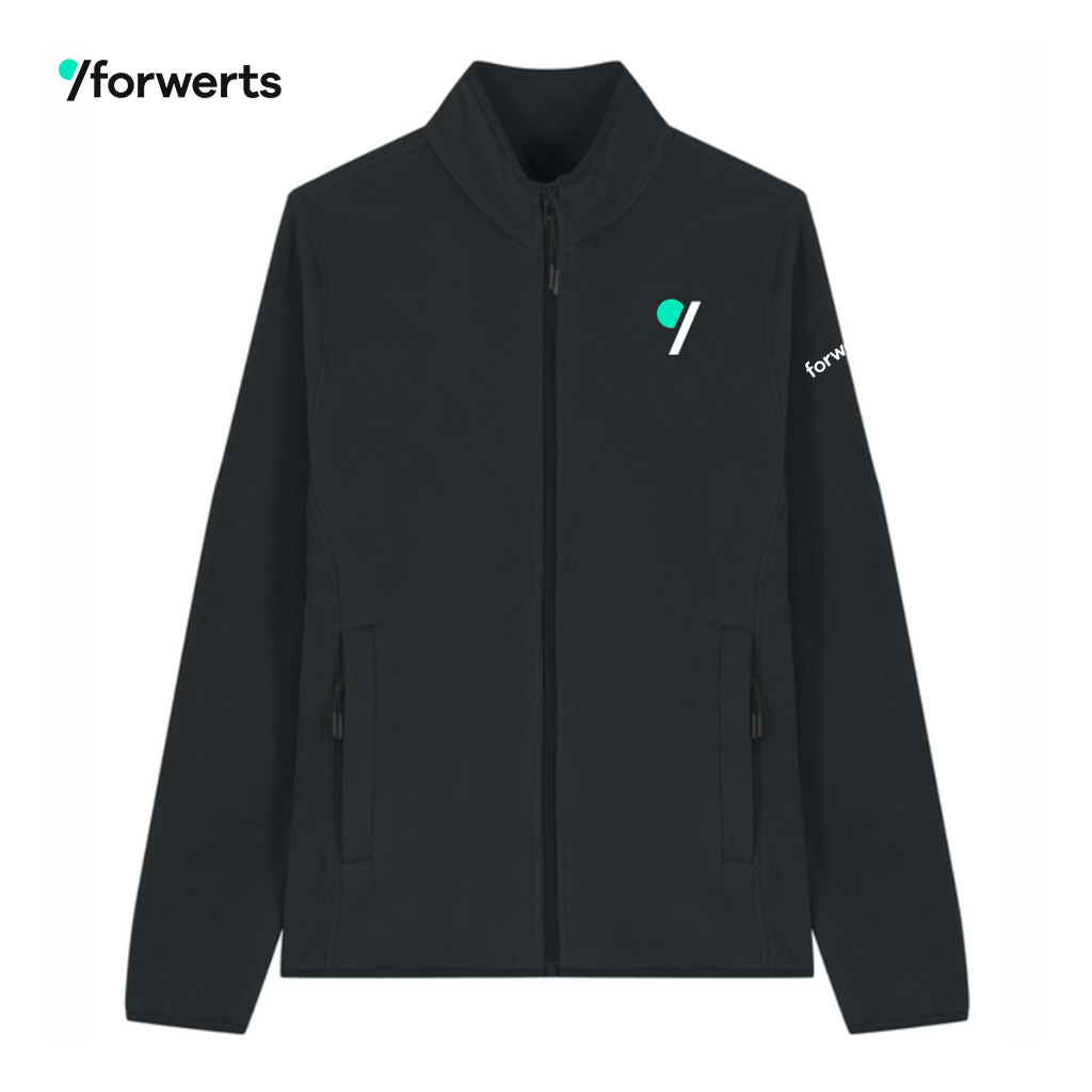 forwerts Fleecejacke Damen black | Stick
