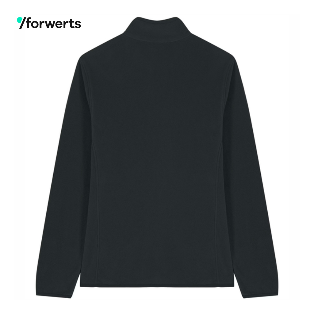 forwerts Fleecejacke Damen black | Stick – Bild 2