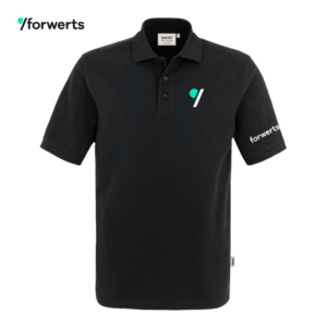 forwerts Polo-Shirt Unisex black | Stick