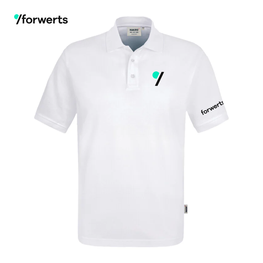 forwerts Polo-Shirt Unisex white | Stick