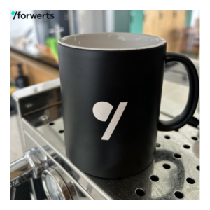 Alternative view of forwerts Team-Tasse black | Laser